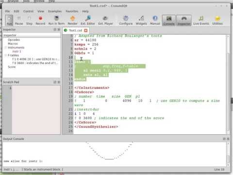 CsoundQt Live coding