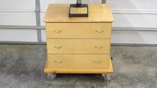 Construction Article: http://woodgears.ca/reader/walters/mobile_cabinet.html 3-drawer cabinet for my drill press, drum sander and 