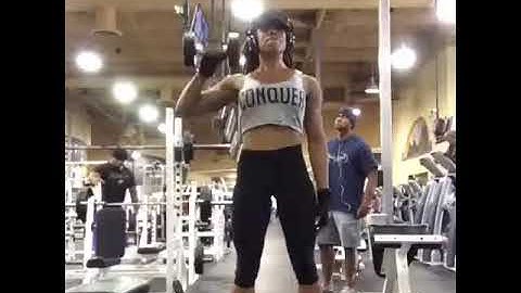 Upright row to press