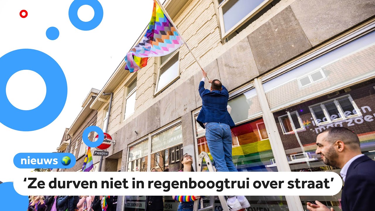 In het hele land regenboogvlaggen als steun aan LHBTI-jongeren