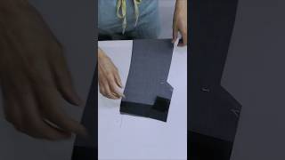 Apply interfacing to the jacket sleeves and fold the seam allowances