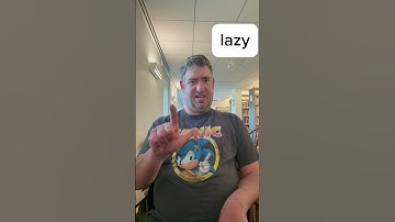 ASL sign for lazy / Learn ASL
