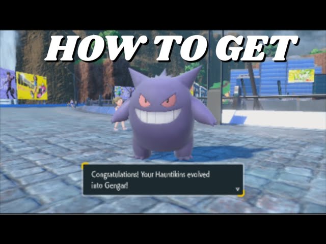 Get Shiny Gastly & Gengar Evolution  Pokémon Scarlet and Violet 