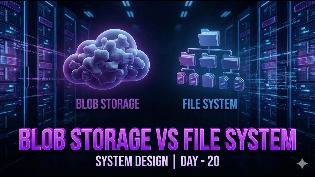 Blob Storage vs File System | System Design | Day - 20 - YouTube