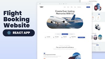 ✈️ Create Responsive Flight Booking Website using React JS | + Source Code