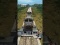 Train Crosses Damaged Bridge and is Saved  #train #automobile #railway #keretaapi #railfan