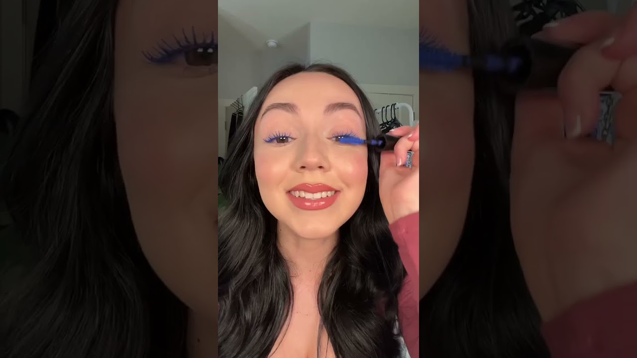 PROBANDO POR PRIMERA VEZ RIMEL AZUL! Que opinan?