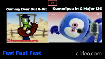 The Gummy Bear But 8 Bit Fast Fast Fast Vs Kummipea or Gummy Bear Song Estonian in G Major 126