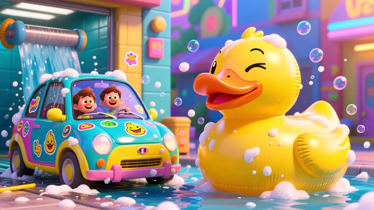 Baby’s Car Wash Fun 🚗🫧 | Learn Colors & Objects for Kids | Fun Educational Video