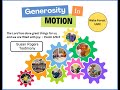 Generosity in Motion - Susan Rogers Testimony