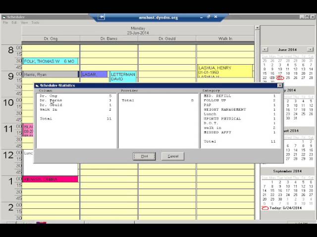 AMS Software Scheduler Training Demo