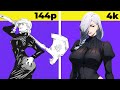 Mei Mei 144p vs 4k Comparison | Jujutsu Kaisen [Amv Edit] hot Mei Mei #meimei #maimai #jjk  #冥冥