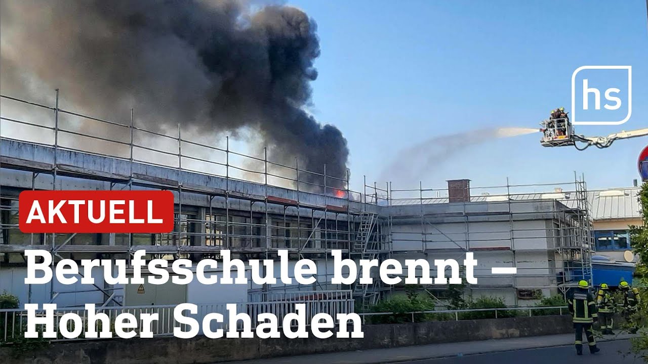 250.000 Euro Schaden – Berufsschule in Lauterbach brennt | hessenschau