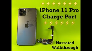 How to replace iPhone 11 Pro charging port  walkthrough