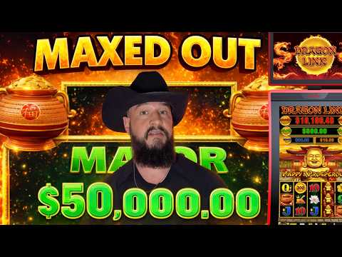 Maxed Out $50,000 MAJOR on Million Dollar Dragon Link 🎰