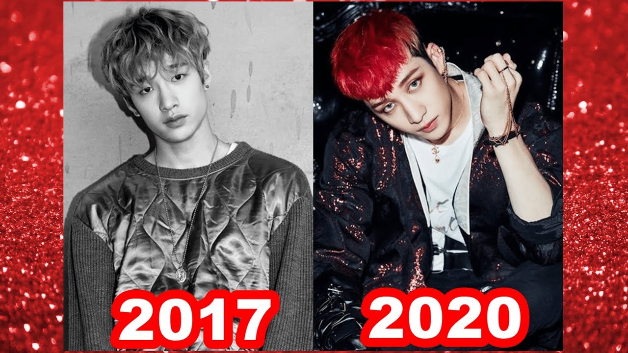 Bang Chan's Pink and Blue Hair Evolution - wide 11