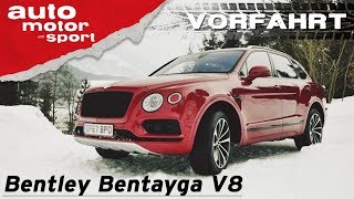 Bentley Bentayga V8 (2018): Verzicht auf Luxus? - Vorfahrt (Review) | auto motor und sport