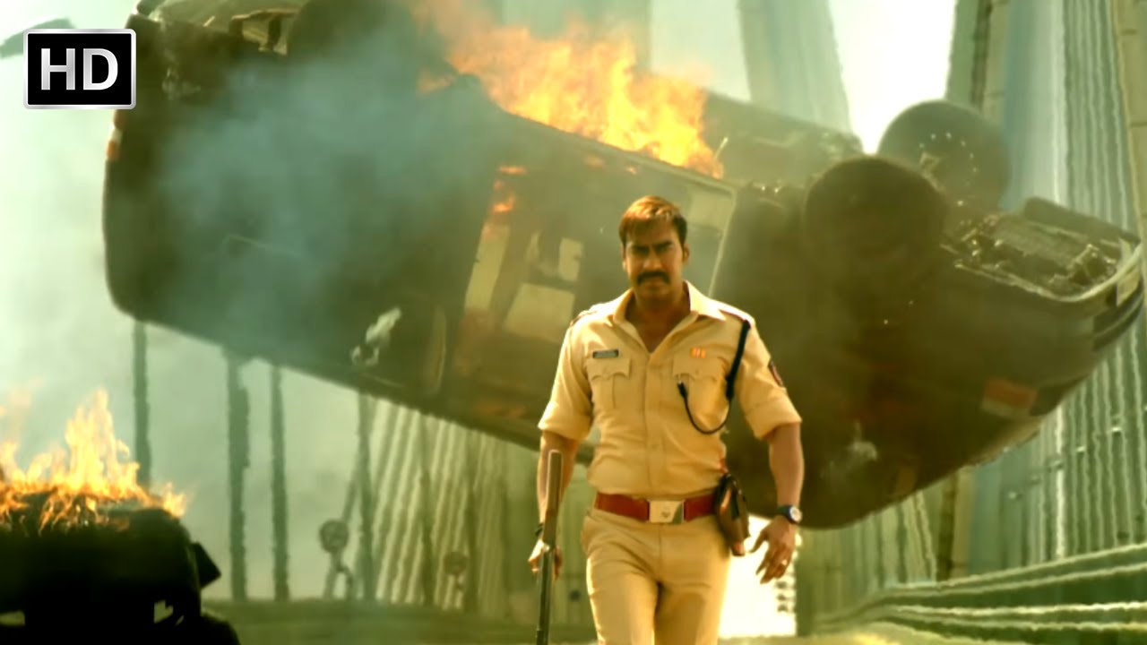 सिंघम का जबरदस्त एक्शन | Ajay Devgan | Singham Returns | SCENE (HD ...