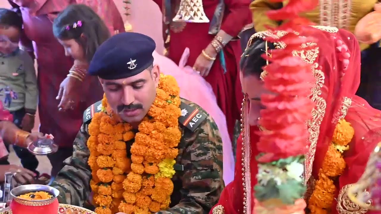 आर्मी आफिसर का स्वागत # indian army # retirement ceremony #