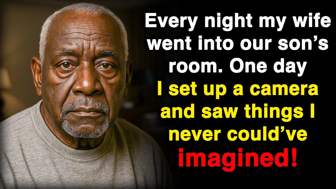 My wife sneaked into our son’s room every night. I set up a hidden camera.