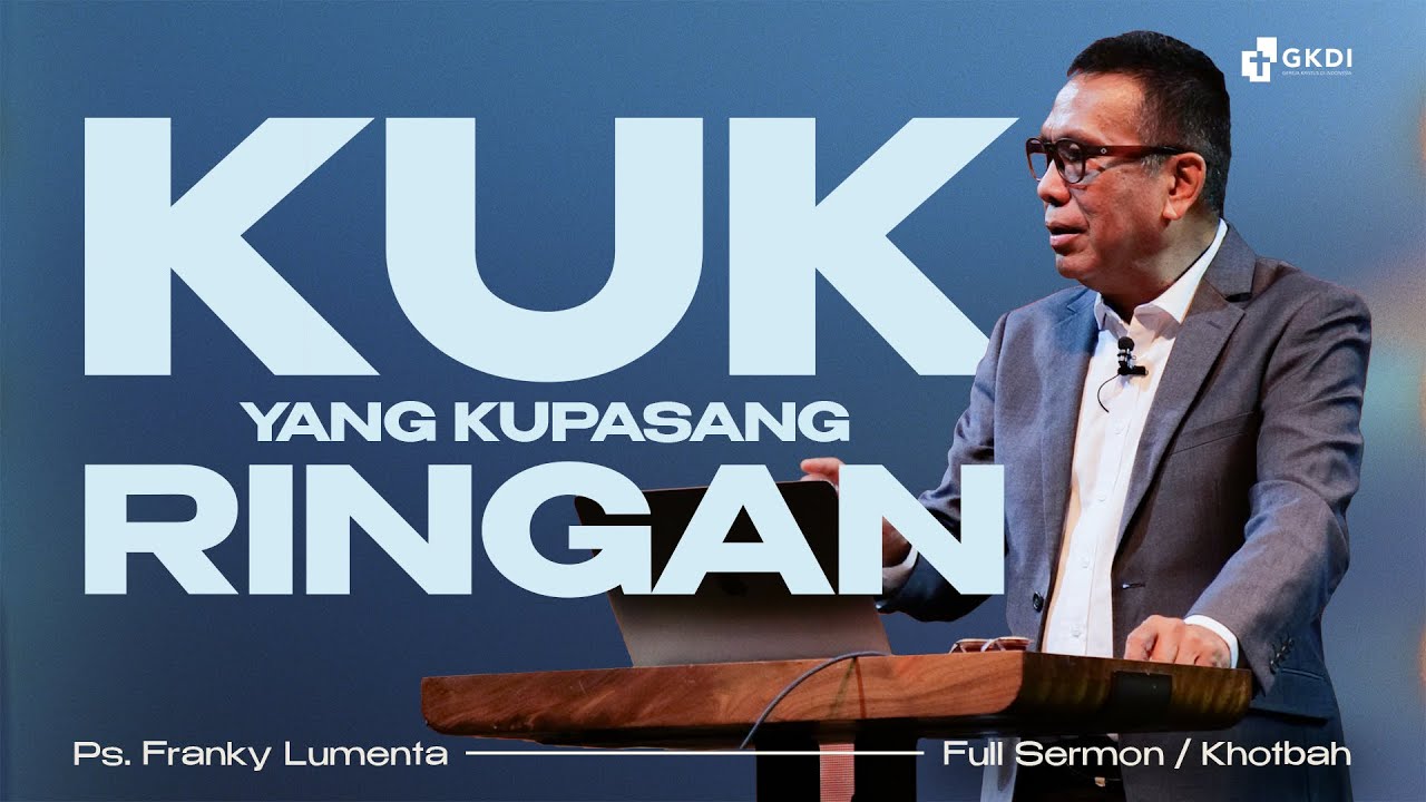 Belajar dari Yesus: Kuk yang Kupasang Ringan | Khotbah Kristen GKDI | Ps. Franky Lumenta
