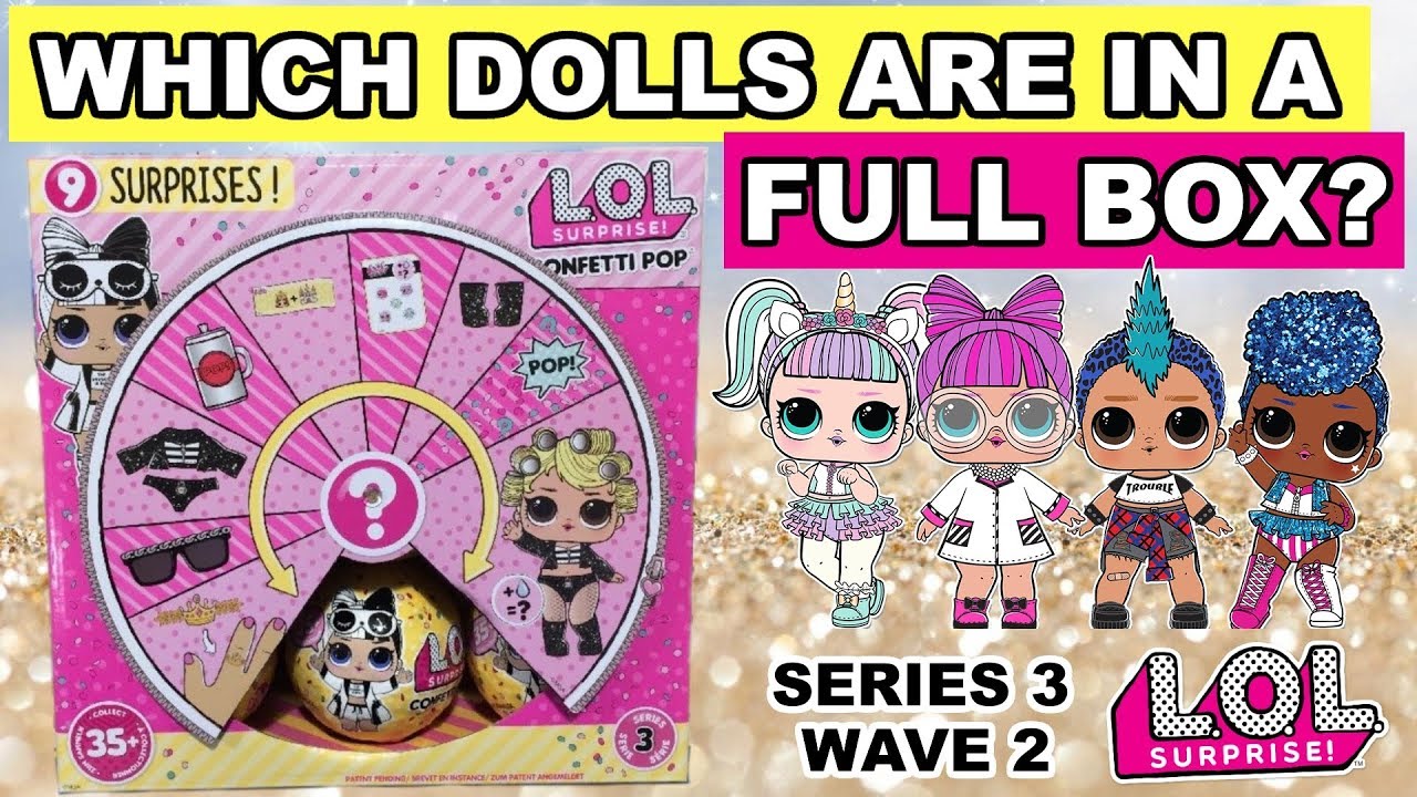 LOL Surprise Confetti Pop WAVES Series 3 L.O.L Complete Authentic Doll 