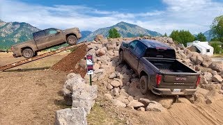Off-Road with 2020 GMC Sierra AT4 in Wyoming