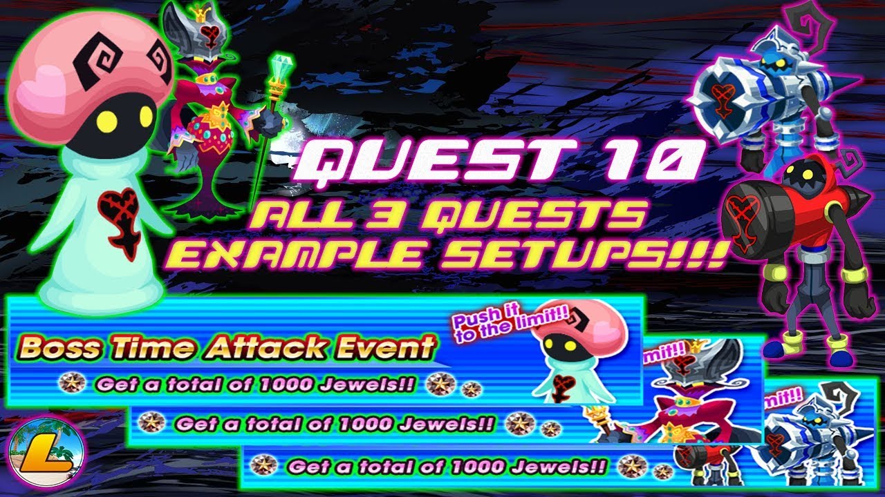 Boss Time Attack Event All 3 Quest 10's!!! - KHUx NA Global