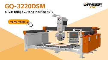 5 Axis bridge saw with miller spindle GQ-3220DSM/3520DSM