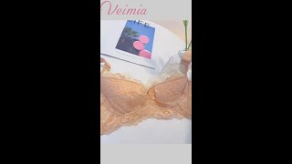 【VEIMIA】総レースのノンワイヤーブラジャーの登場☆ 着け心地らくらく♪なのにしっかり寄せる!! シンプルな総レースが上品なノンワイヤーブラ。締め付けの負担もなく、快適な付け心地。#shorts