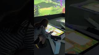 AR New Design 3D Wall LCD Screen Video Technical Support Interactive Drawing Games For Kids