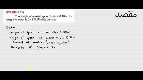 Class IX Physics Chapter 7 - Properties of matter Example 7.4