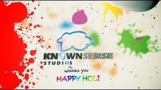 Knownsense studios wishing 'HAPPY HOLI'