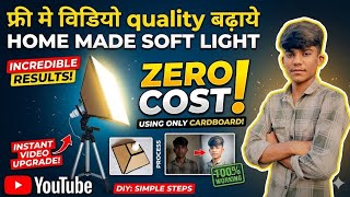 How to make soft box lights at home | diy softbox light | #diy #howtomake #experiment #viral 