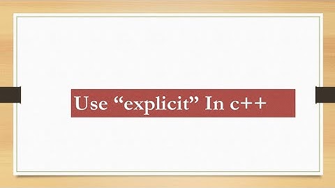 Q6. Use of "explicit" keyword in c++ ?