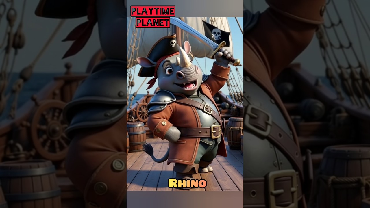 Pirates Safari Animal Sounds Song | NurseryRhyme for Kids - Learn Animal Names and Sounds