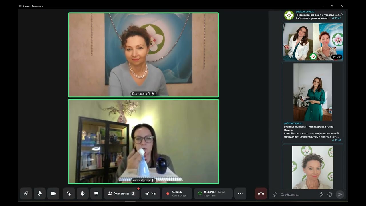 «Проживание горя и утраты: когда боль становится памятью» Анна Немна, Екатерина Лопатинская