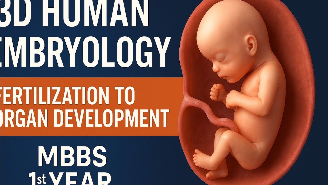 3D Human Embryology Explained | Fertilization to Organ Development ...