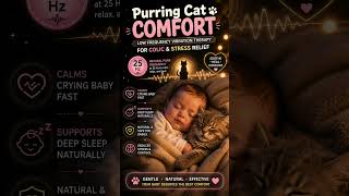 👉 Purring Cat Comfort 🐾👶 | Low Frequency Sound for Colic &amp; Baby Stress Relief