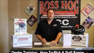 ACC Performance Products Plus - Dealer Training - How To Pick A Stall Range