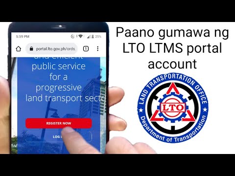 Paano mag LTO portal registration gamit ang cellphone || gumawa ng LTMS portal account online