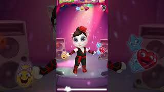 My Talking Angela Dancing Paro With Black And Red Dress With My Talking Angela