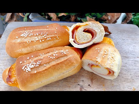 Video Bánh Mì Nhân Thịt Nguội Phô Mai - youtube