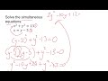Easiest Quadratic Simultaneous Equations Question Grade 9 Grade A+ Topic