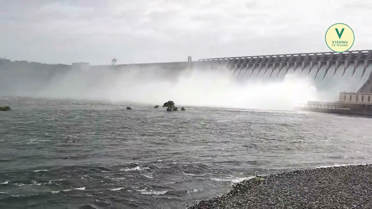 Nagarjuna Sagar Dam 26 Gates Open Live Updates | Huge Flood Water Inflow Into Nagarjuna Sagar |