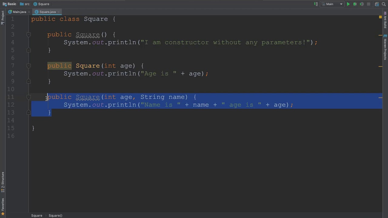 015 13 Constructor Overloading - YouTube