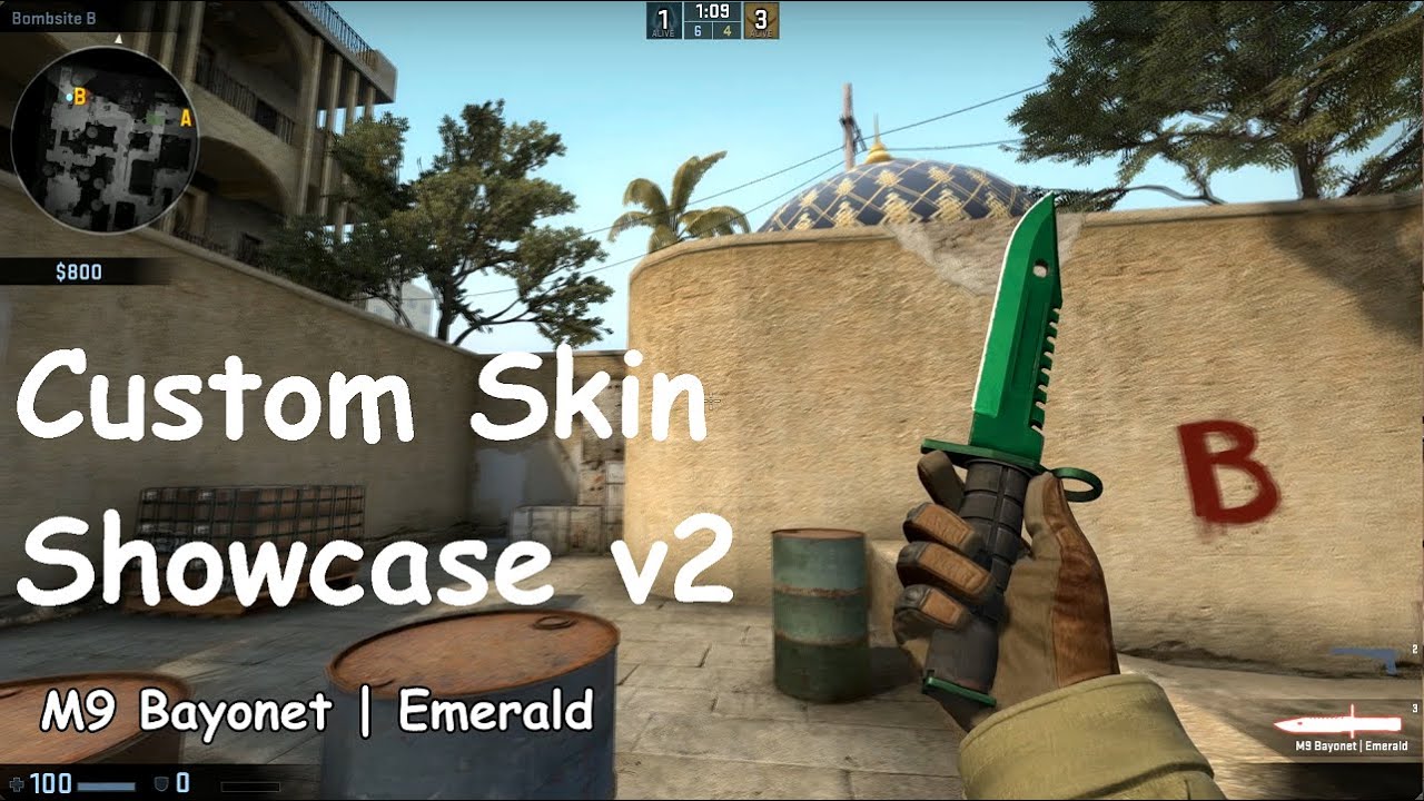 CS:GO Custom Skin Showcase v2 M9 Bayonet Edition (!ws Command) - YouTube