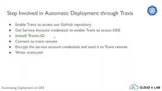 4. Static App Deployment to GKE with Travis-CI