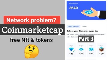 How to fix network error coinmarketcap problem? Diamonds reedem problem coinmarketcap hindi