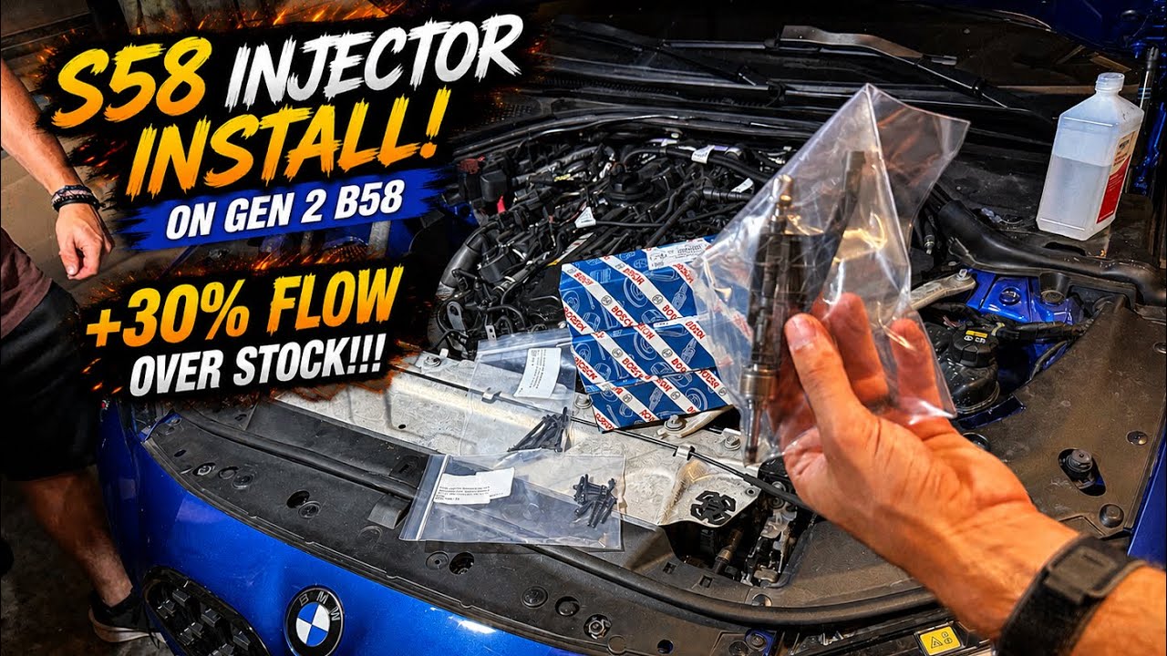 BMW Gen 2 B58 Gets S58 injectors!! (Cheap Upgrade) - YouTube